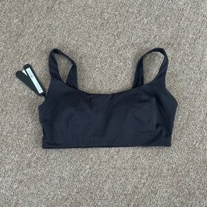 Nike x SKIMS Matte Scoop Neck Bra Obsidian Black BR-SPT-2723 Mens Size M NWT